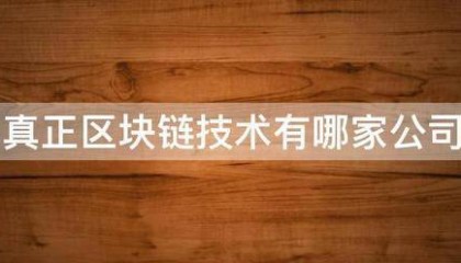 真正区话获金妈块链技术有哪家公司