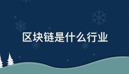 区块链是什么来自行业